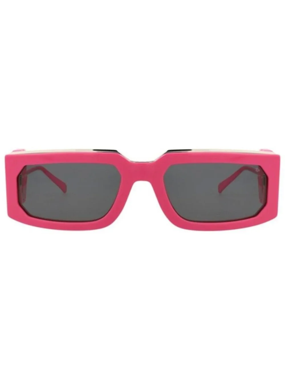 New Philipp Plein Unisex Square/Rectangle Fuchsia Fuchsia Smoke Fashion Designer